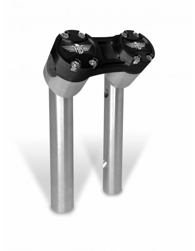 Riser Pullback 8" Argento/Nero