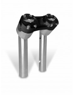 Riser Pullback 6" Argento/Nero