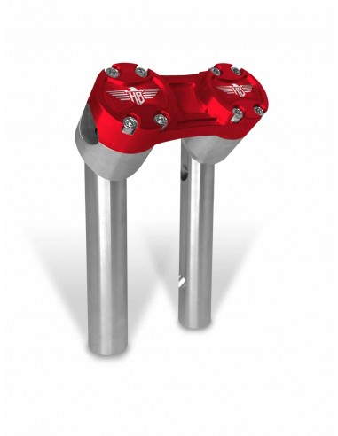 Riser Pullback 6" Argento/Rosso 1