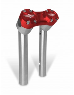 Riser Pullback 10" Argento/Rosso