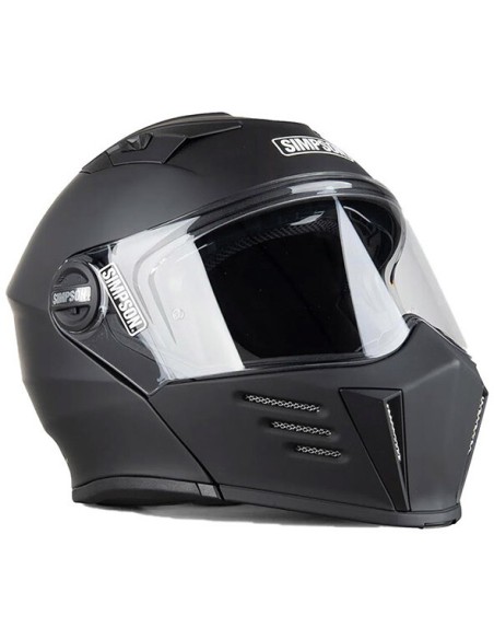 Casco Moto Modulare Simpson Darksome  Nero Opaco ECE 22.5