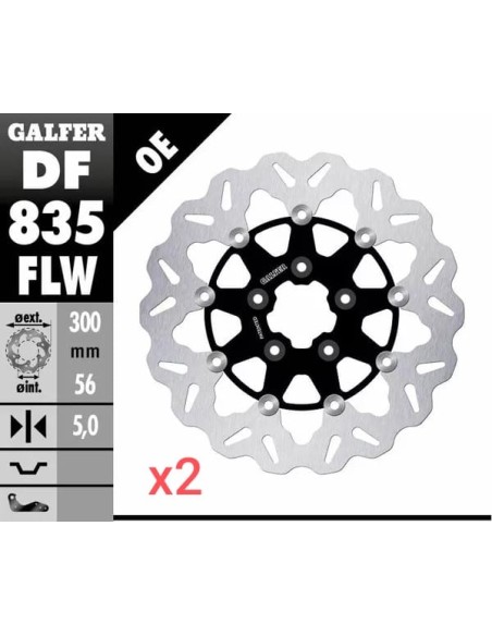 SET GALFER 3 dischi/3 pasticche