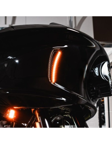 CUSTOM DYNAMICS LIGHTS FAIRING VENT AMBER/WHITE