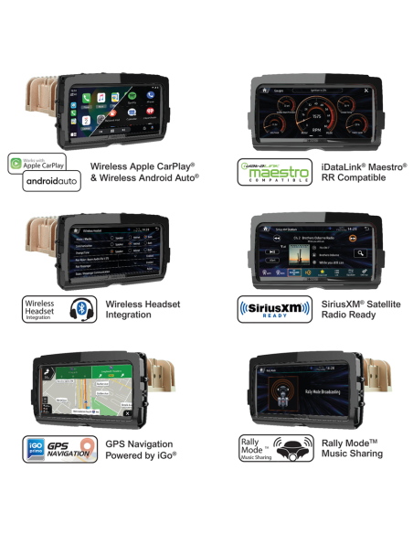 RADIO SOUNDSTREAM V2 PER HARLEY-DAVIDSON CON APPLE CAR PLAY E ANDROID AUTO