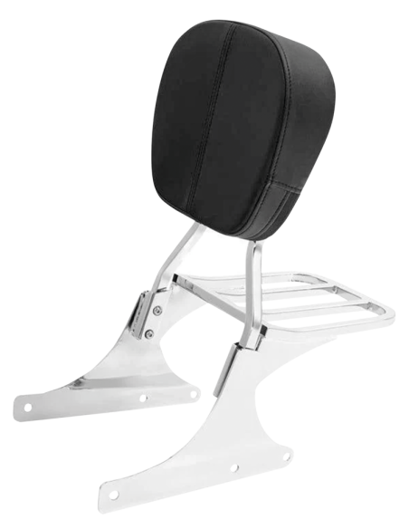 KIT SISSY BAR RIGIDO CON PORTAPACCHI PER SOFTAIL