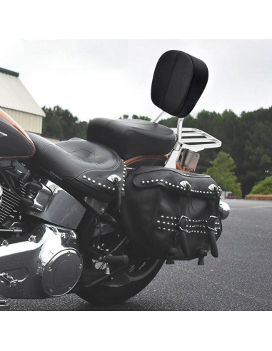 KIT SISSY BAR RIGIDO CON PORTAPACCHI PER SOFTAIL