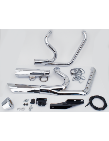 SISTEMA DI SCARICO REGOLABILE 2-IN-1 MCJ PER DYNA TWIN CAM