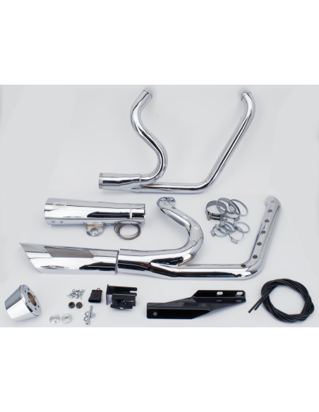 SISTEMA DI SCARICO REGOLABILE 2-IN-1 MCJ PER DYNA TWIN CAM