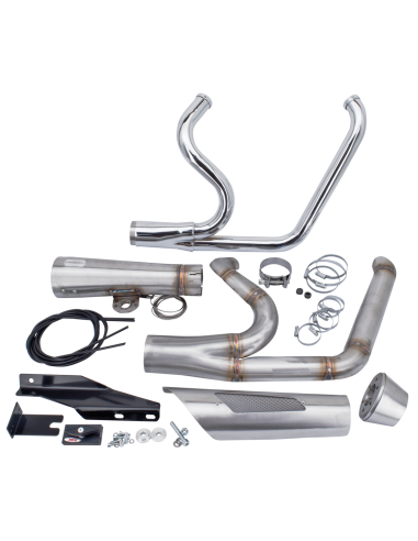 SISTEMA DI SCARICO REGOLABILE 2-IN-1 MCJ PER DYNA TWIN CAM