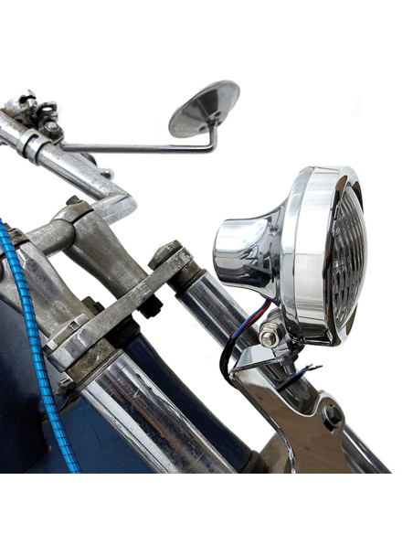 POLISHED ALUMINUM RETRO HEADLIGHT