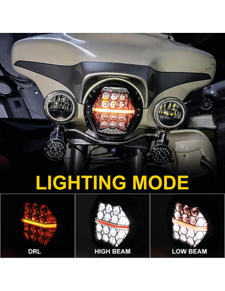 PARABOLA A LED HONEYCOMB DA 7"