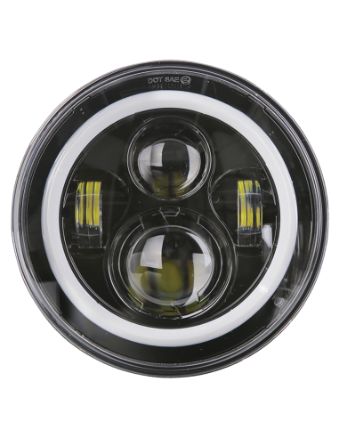 PARABOLA A LED  WRANGLER DA 7" CON ANELLO HALO