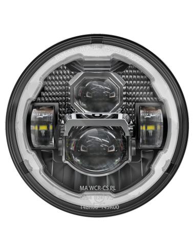 PARABOLA A LED VISOR DA 7" CON ANELLO HALO