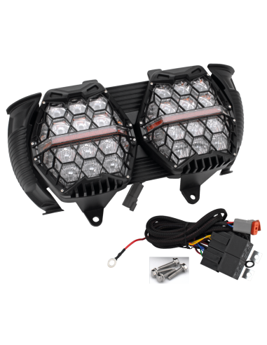 PARABOLA A LED HONEYCOMB PER ROAD  GLIDE