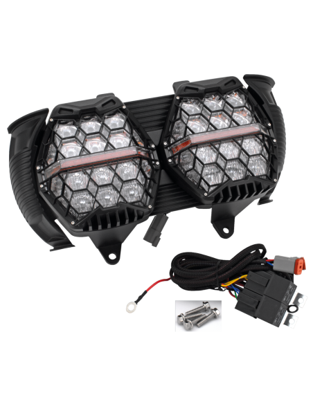 PARABOLA A LED HONEYCOMB PER ROAD  GLIDE