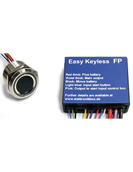 INTERRUTTORE DI ACCENSIONE ELEKTRONIKBOX SENZA CHIAVE TIPO RFID O CON IMPRONTA DIGITALE