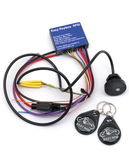 INTERRUTTORE DI ACCENSIONE ELEKTRONIKBOX SENZA CHIAVE TIPO RFID O CON IMPRONTA DIGITALE