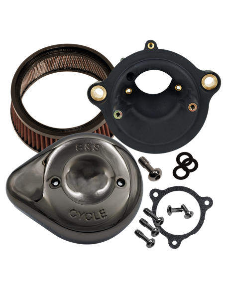 KIT FILTRO ARIA S&S STEALTH A GOCCIA CROMATO SCURO