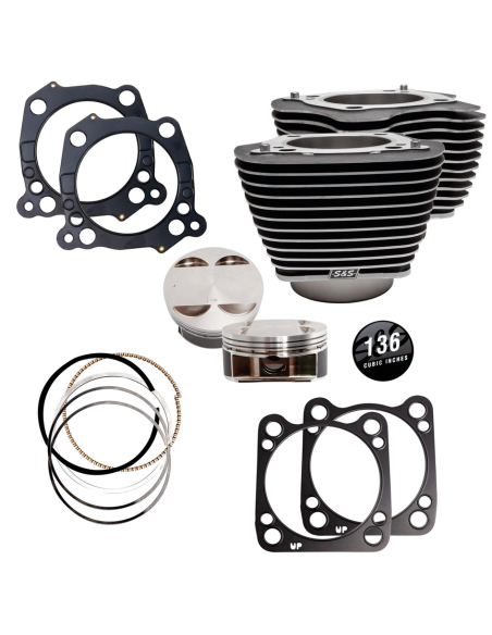 KIT CILINDRI S&S BIG BORE STROKER 131CI & 136CI PER MILWAUKEE EIGHT